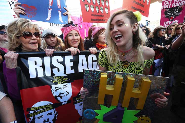 Celebrities Who Took Part in the Worldwide Women’s Marches 